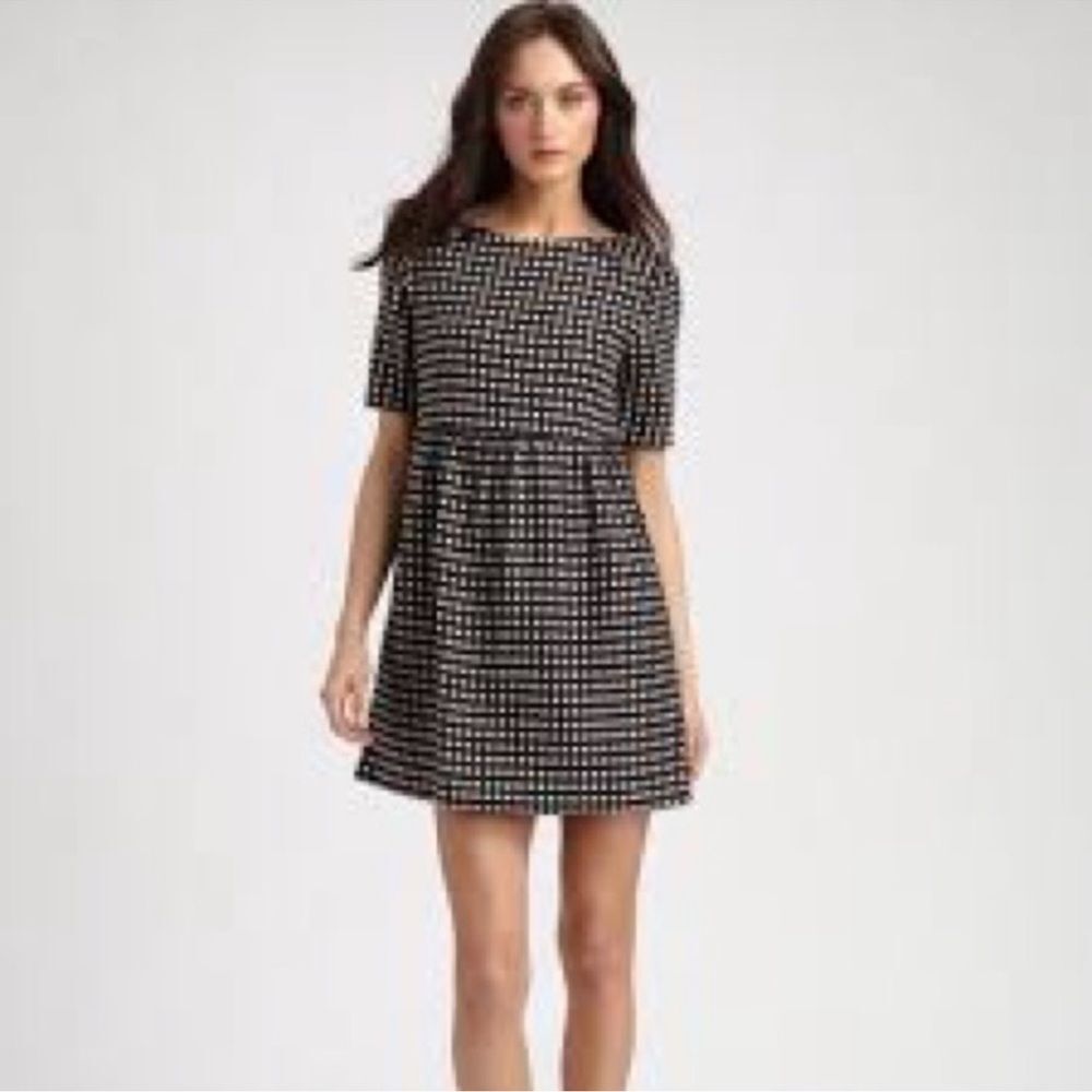 Ace&Jig Black and White polka dot Checkered mini Dress